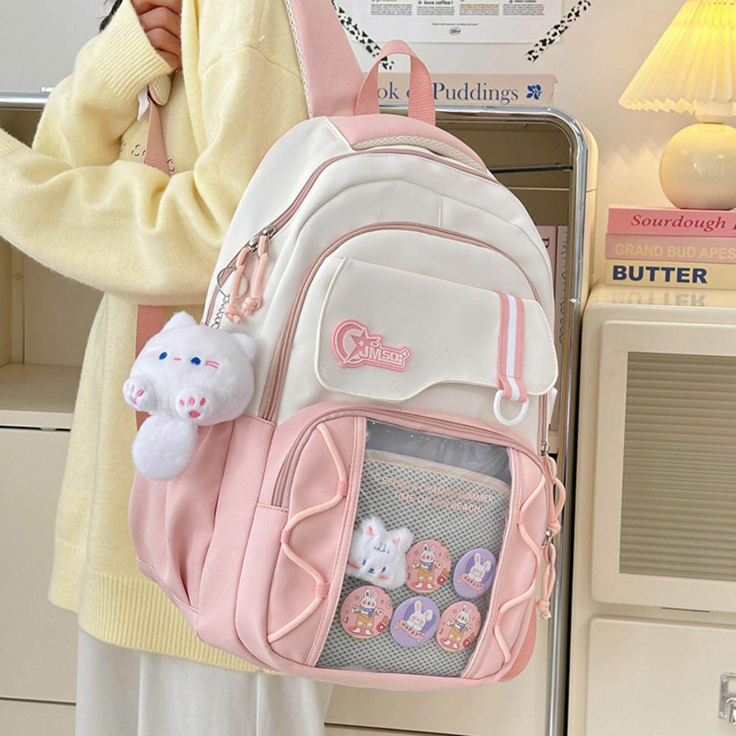 新款可爱学生书包女生大容量中学生高中生小学生双肩包小清新痛包