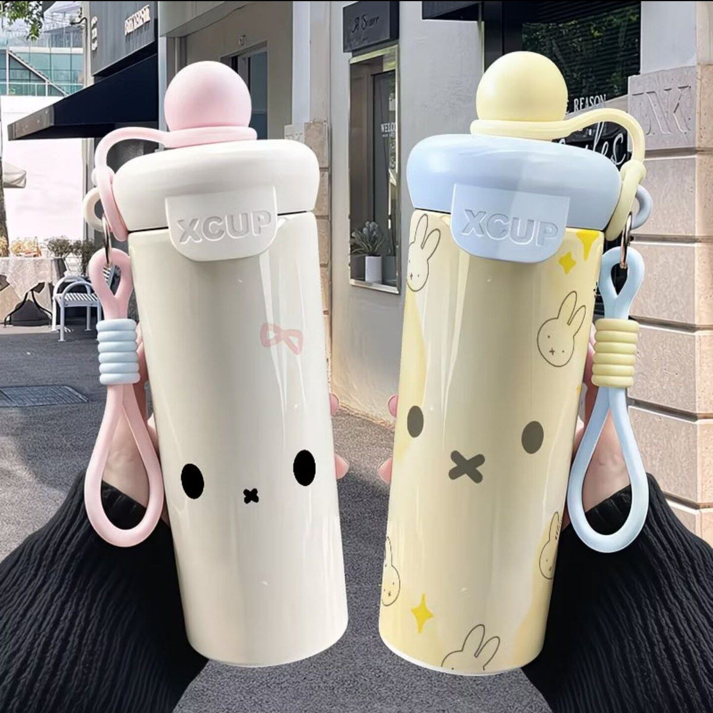 米菲兔卡通可爱不锈钢316吸管大