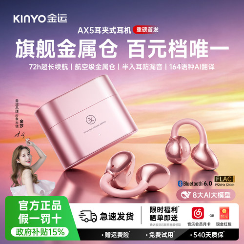 kinyoAX5金属仓女生智能翻译耳机