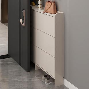 2025爆款 15cm超薄鞋 柜新款 鞋 柜家用门口实木翻斗极窄贴墙极薄款