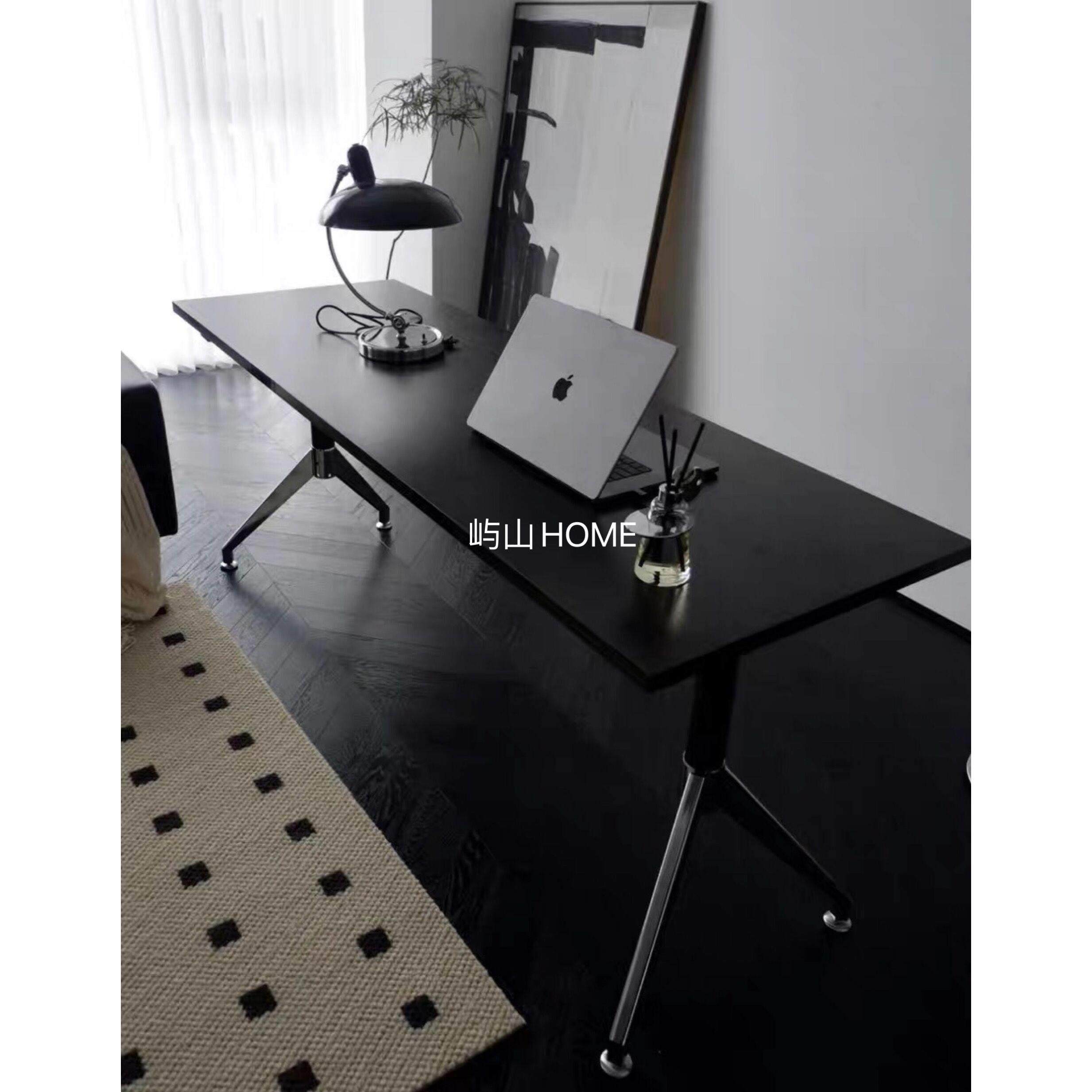 电脑桌台式家用餐桌北欧书桌中古简约现代椭圆会议桌包豪斯工作台,住宅家具,实木餐桌,淘宝优惠券,粉丝福利购,淘宝优惠卷