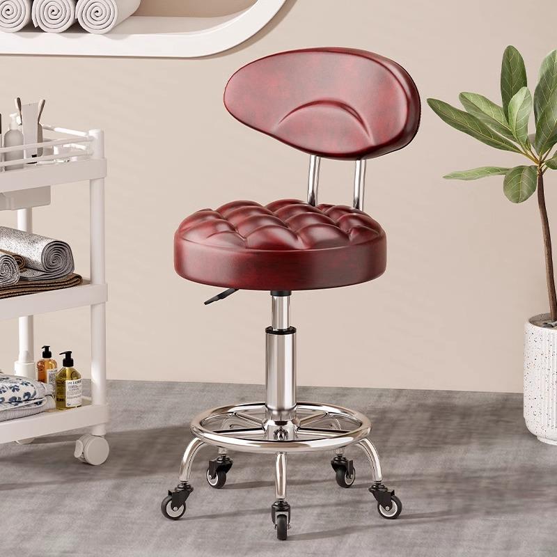 美容凳子滑轮升降美容院专用化妆美甲师椅发廊理发店美发大工凳