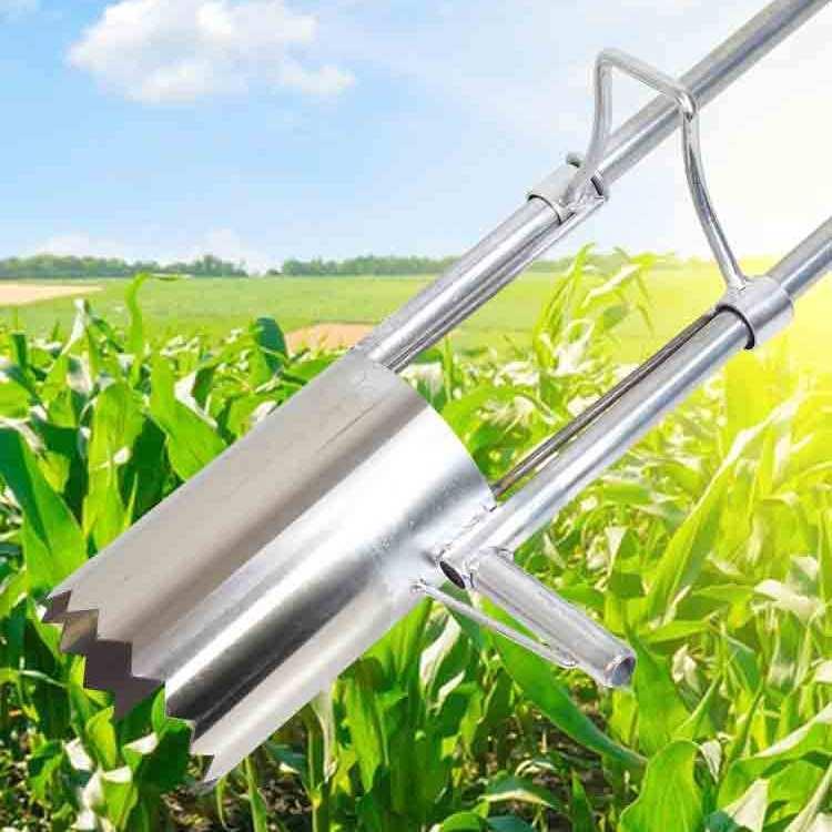 不锈钢玉米移苗器 栽苗神器栽苗器打孔器移苗铲蔬菜移栽器打洞