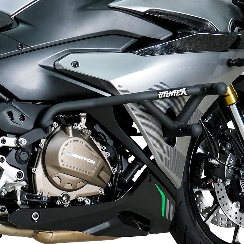 stuntcx护杠适配钱江赛450AMT版摩托车标准杠防摔护杠司当克斯