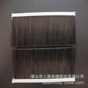 工业毛刷条 厂家直供铝合金条刷 机械清洁密封机柜挡尘尼龙丝毛刷