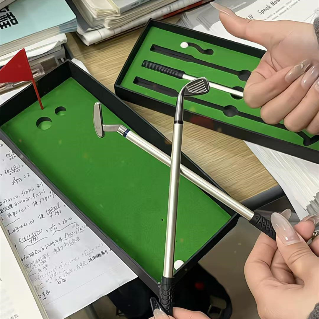 【高尔夫球笔盒趣味创意球杆】