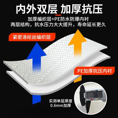 热销3寸半农用浇地水带高压防爆1.5寸消防灌溉软水管户外防晒抽水