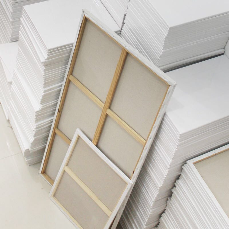 热销油画框油画板油画画框油画布框空白练习丙烯亚麻带布画框画板