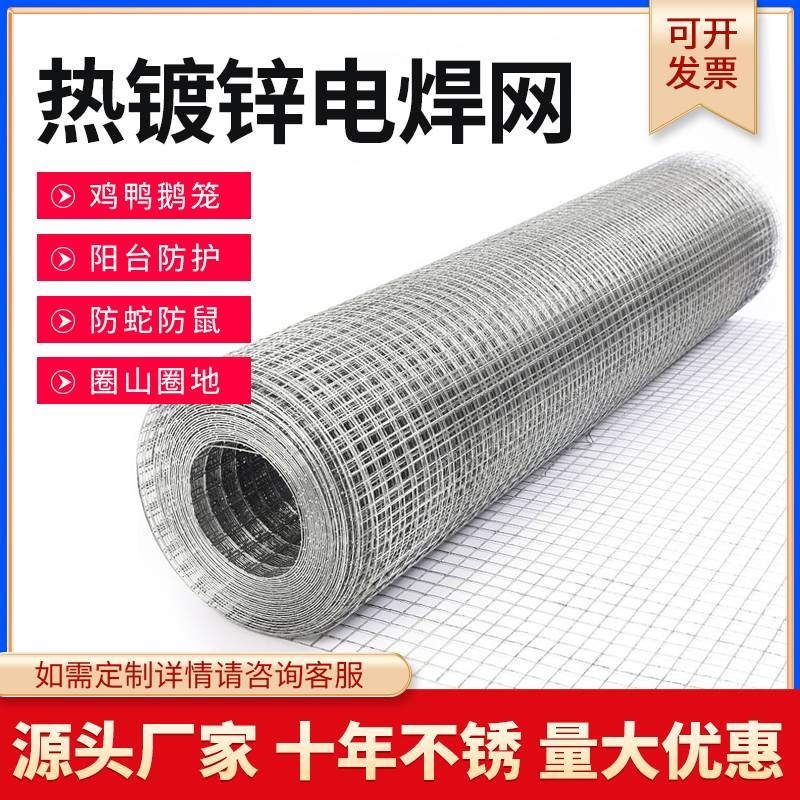 热销热镀锌铁丝网围栏养殖网栅栏网片网格阳台钢丝护栏网防鼠防护