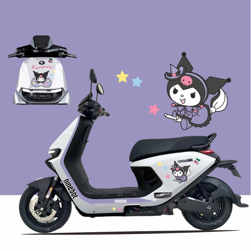 热销九号N3系列电动车70c 80 85c电动车防水防晒拉花贴纸反光轮毂