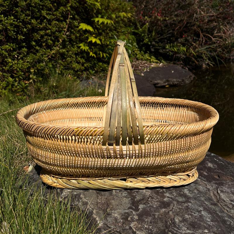 竹篮子菜篮手提篮果篮馒头筐竹编织品家用手工收纳