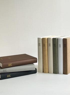 烫金布纹外文真书样板房装饰极简风家居别墅摆件饰品仿真书