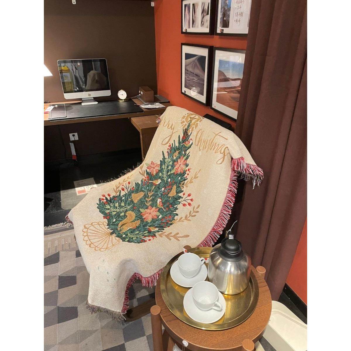 圣诞快乐圣诞松鼠松树90*150毯子挂毯宠物儿童照片圣诞,居家布艺,挂毯/壁毯,淘宝优惠券,粉丝福利购,淘宝优惠卷