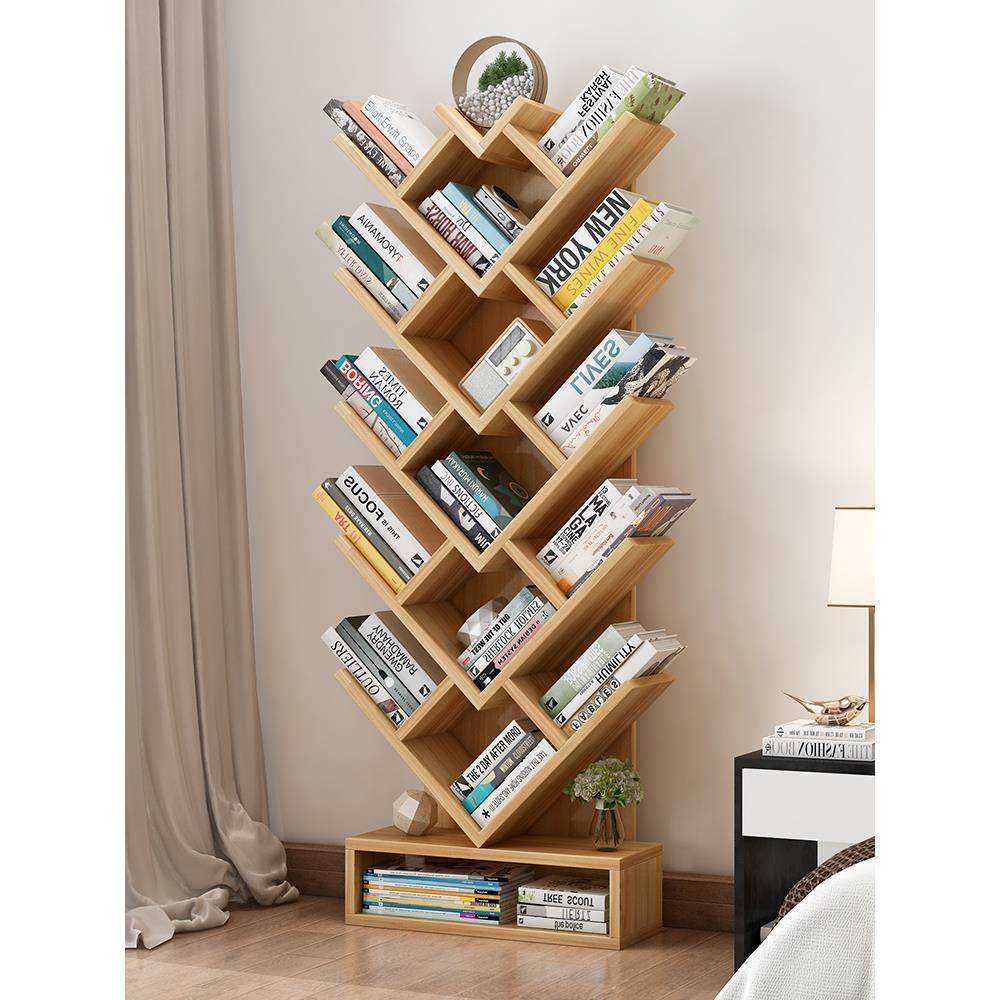 简易儿童书架落地置物架家用储物架子客厅靠墙树形收纳架小型书柜,住宅家具,书架,淘宝优惠券,粉丝福利购,淘宝优惠卷