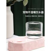 Peg小猫陶瓷宠物非湿口水分配器猫水碗泰迪自动出水口小嘴不插