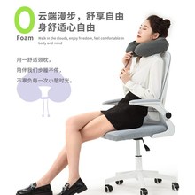 新款可调软硬支撑按压充气u型枕记忆棉护颈枕脖枕旅行枕便携u形枕