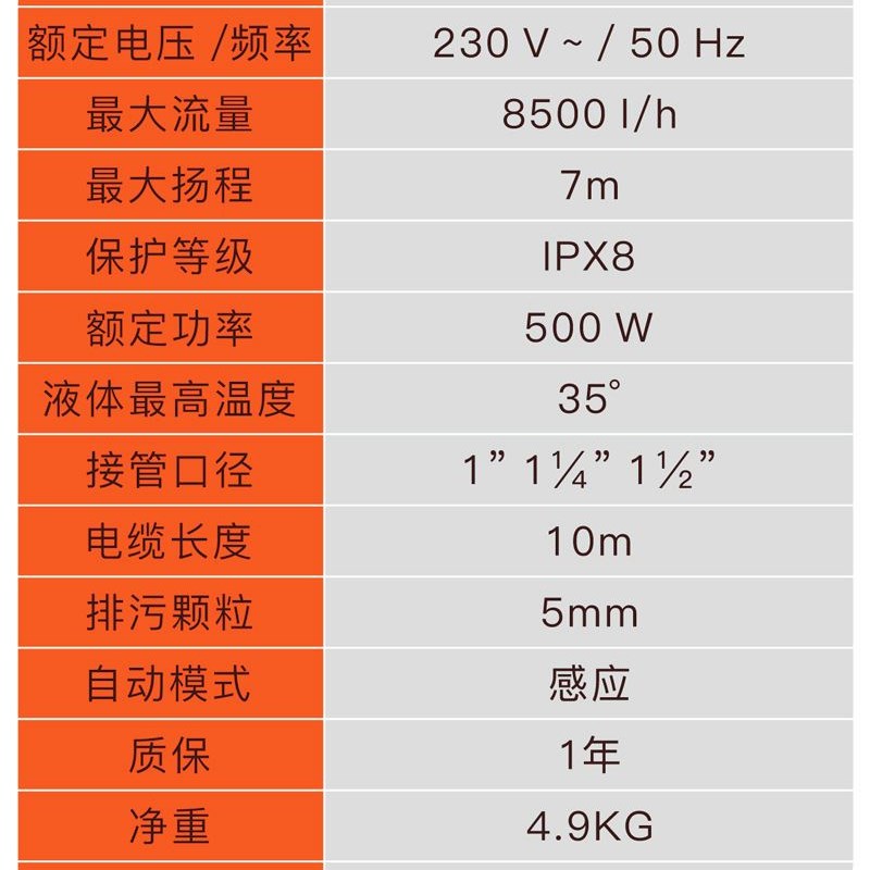 BTV4低水位自动抽水泵地下室积水浅吸地面吸水泵家用排水泵底吸潜