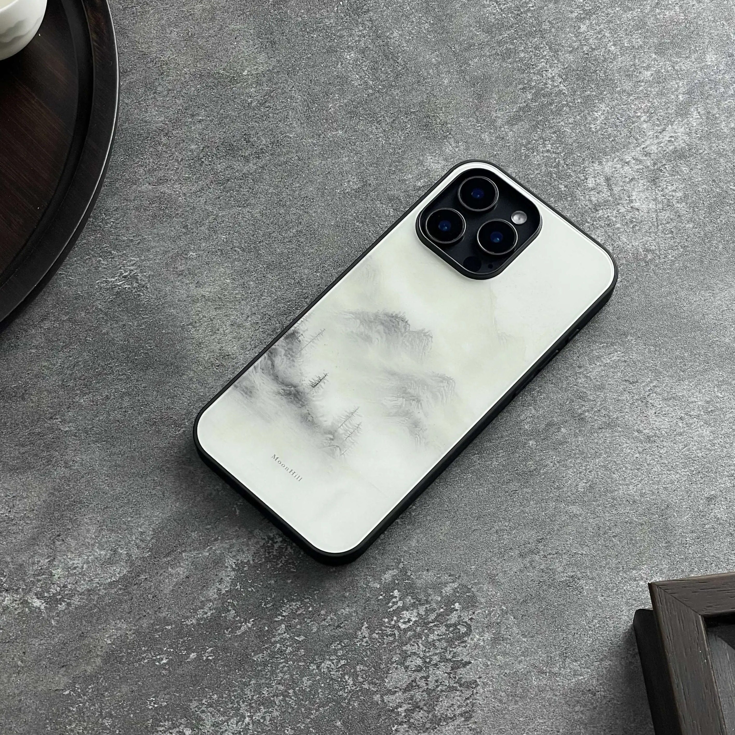 《余白山云》山月集新中式适用于iphone16promax苹果15/14pro华为小米安卓防滑全包玻璃原创国风高级感手机壳,3C数码配件,手机保护套/壳,淘宝优惠券,粉丝福利购,淘宝优惠卷