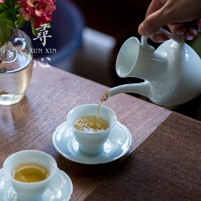 寻心 湖田窑影青公道杯中式陶瓷分茶器茶海家用泡茶茶道茶具配件,餐饮具,公道杯,淘宝优惠券,粉丝福利购,淘宝优惠卷