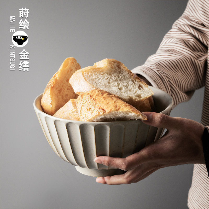 拉面碗家用饭碗大碗日式沙拉碗意面碗大号汤碗老式土碗网红餐具,餐饮具,碗,淘宝优惠券,粉丝福利购,淘宝优惠卷