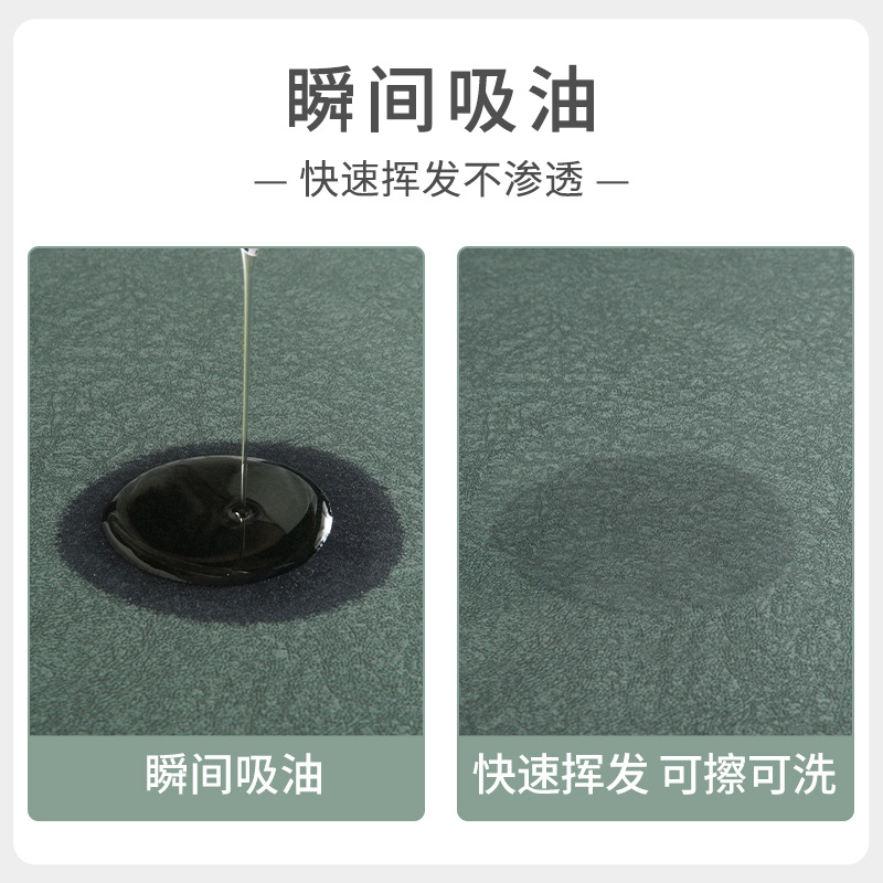 厨房地垫防滑防油可擦免洗家用吸水吸油脚垫防水防油地毯耐脏垫子