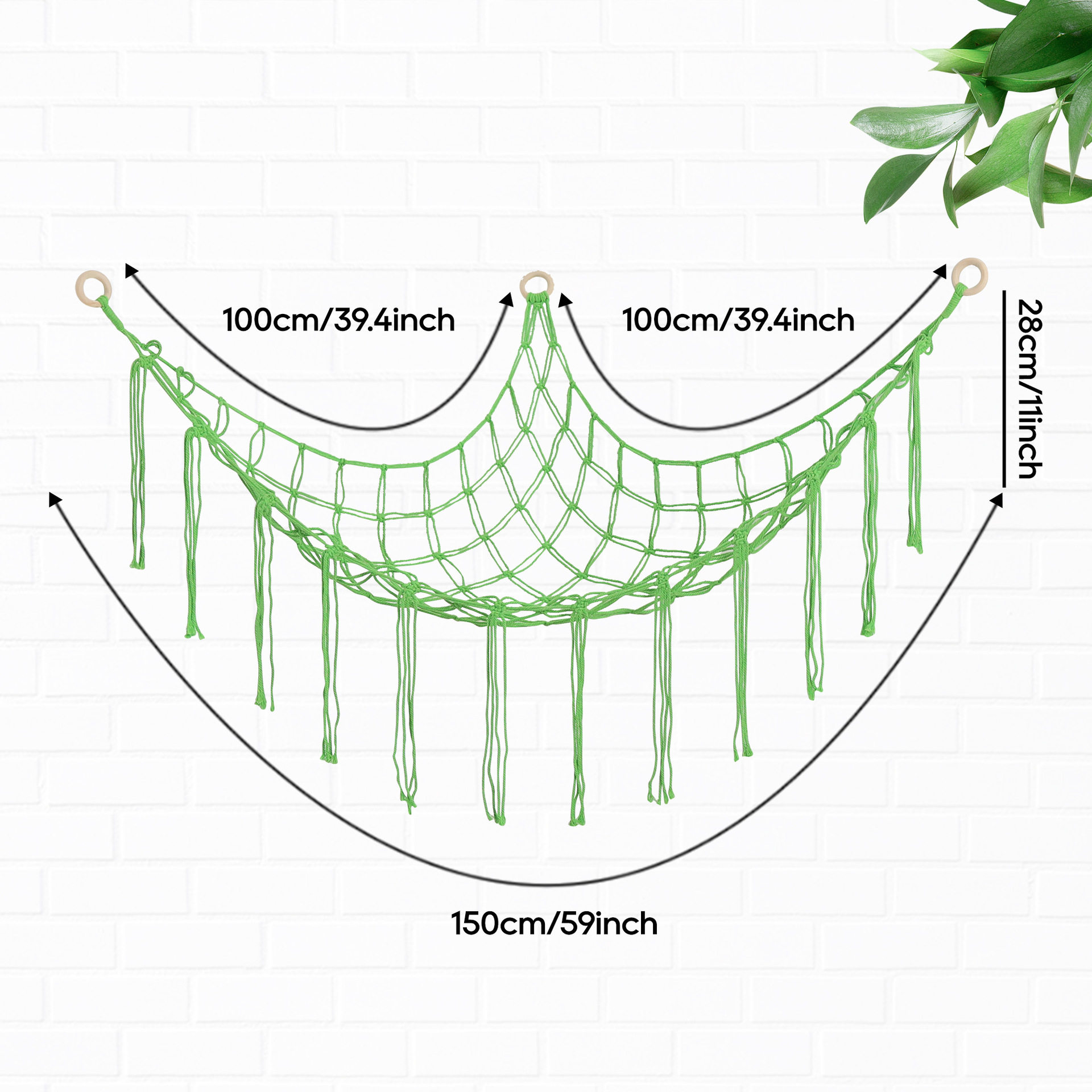 玩具收纳网兜 挂墙手工编织三角网兜 儿童房娃娃收纳网兜壁挂吊床,居家布艺,挂袋,淘宝优惠券,粉丝福利购,淘宝优惠卷