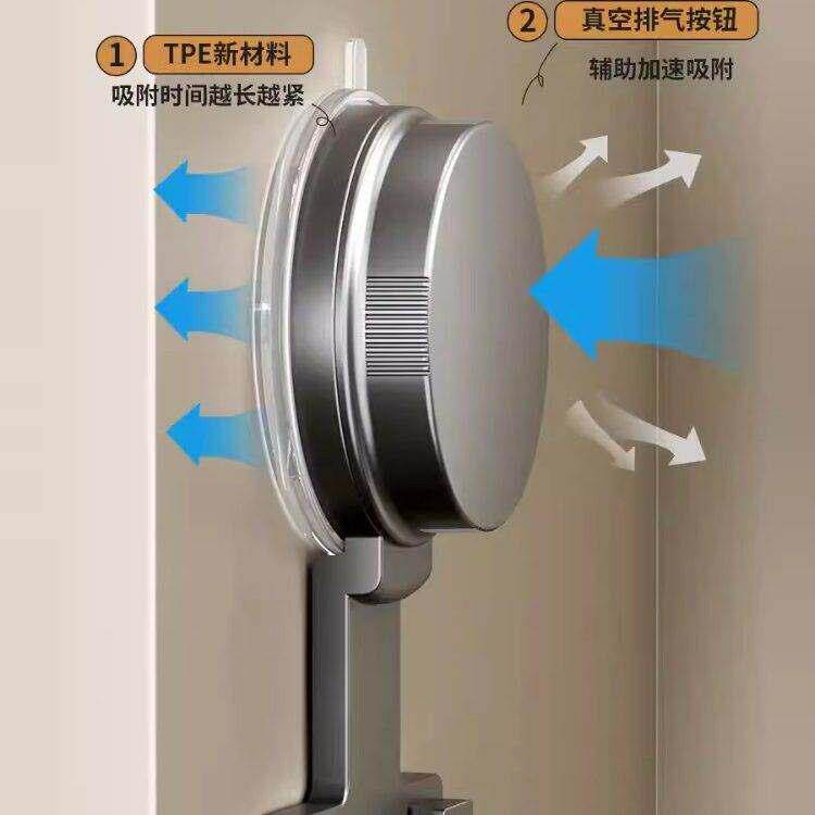 德国浴室挂钩吸盘式免打孔强力承重置物防水墙上挂衣钩无痕不锈钢