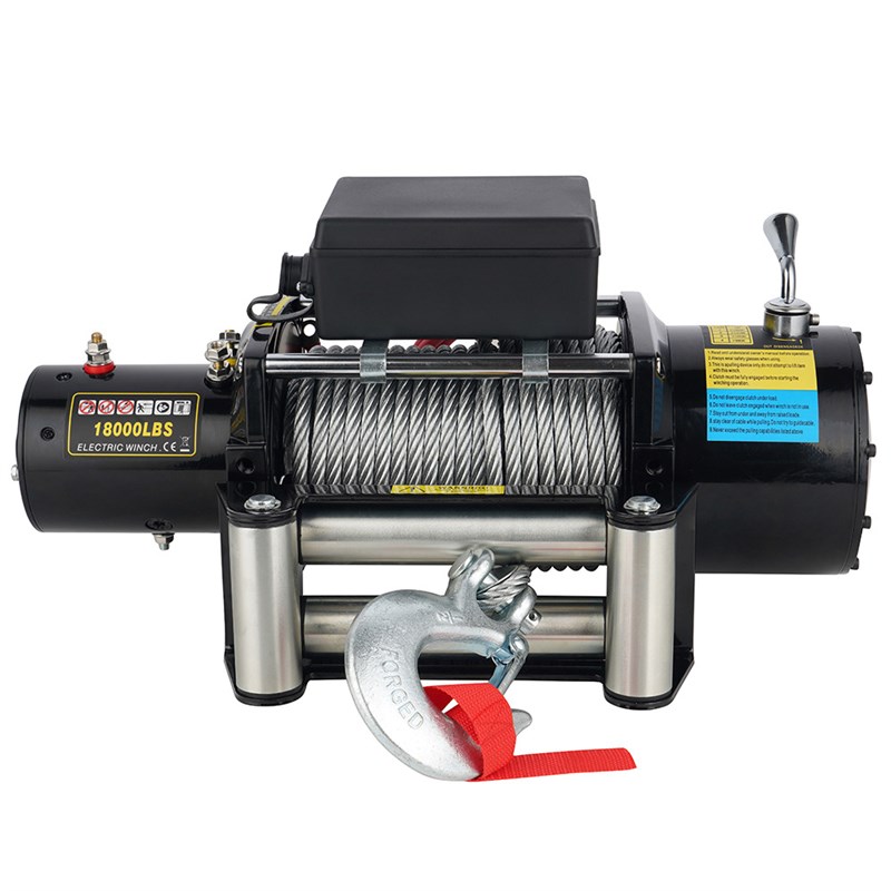 厂家直销12v/24v 18000磅卡车绞盘