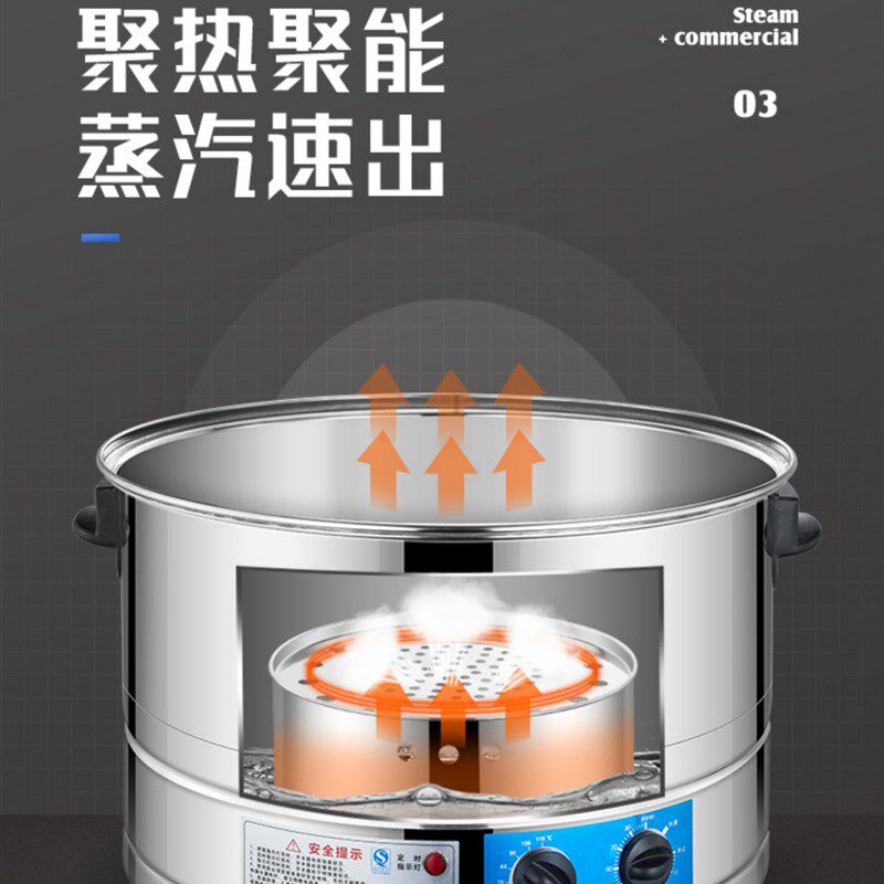 多层电热蒸锅大容量商用超大电蒸笼机馒头小笼包蒸汽炉蒸菜柜蒸箱