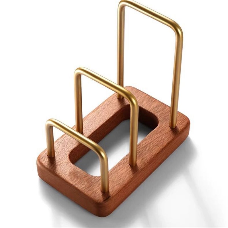 实木菜板架锅盖架沥水置物架砧板收纳架新款锅盖厨房台面放置架