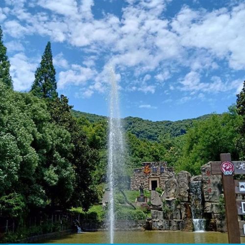 喊泉喇叭号角呐喊喷泉牛角户外景区高音话筒声控喷泉喊泉设备