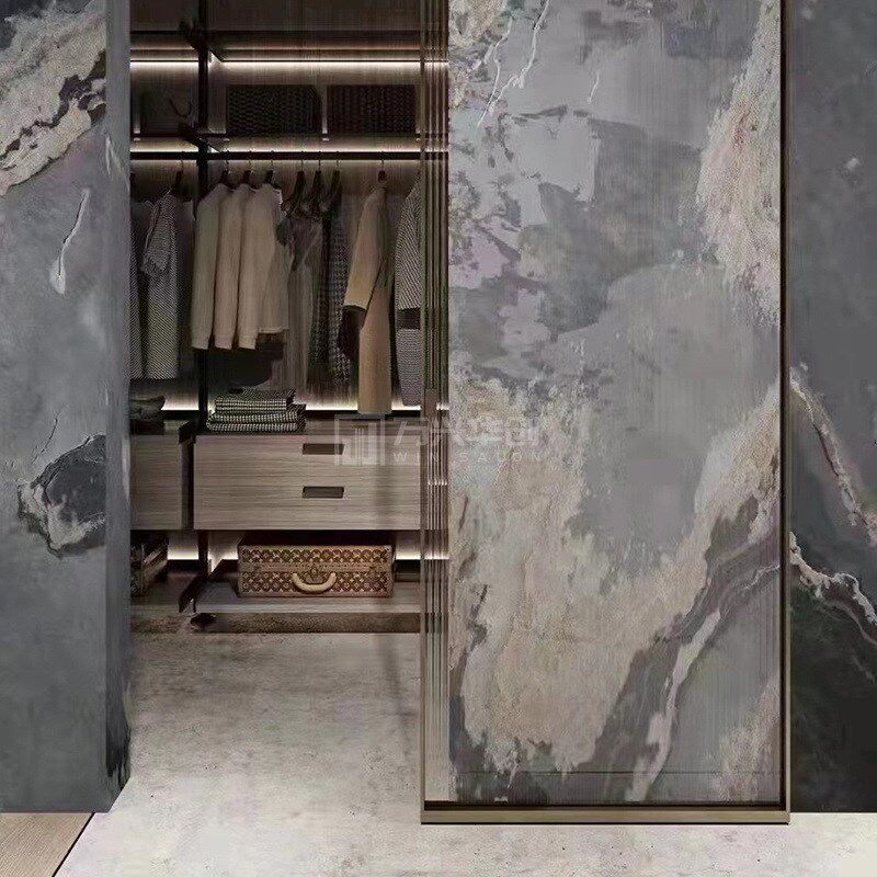 超薄柔性石材天然大理石酒店背景墙新型材料岩板石皮别墅户外薄板