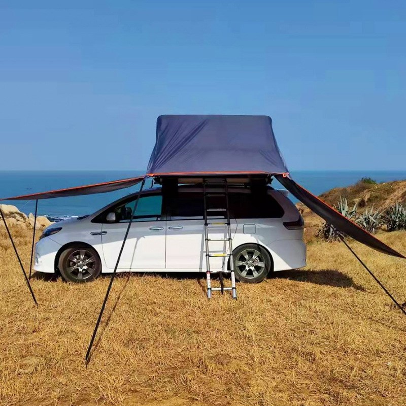 速开软顶帐篷双人车顶液压顶帐篷roof tent带延伸天幕防水遮阳棚