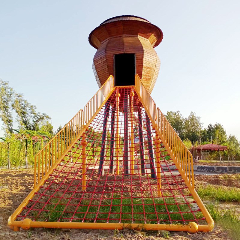非标户外木质滑梯 小区公园儿童滑滑梯 幼儿园景区组合滑梯