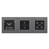 酒店强电485金色拉丝翘板开关面板 酒店86型联体墙壁开关面板定制