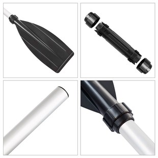 充气船 橡皮艇 冲锋舟 铝合金船桨划桨 加固桨叶可拆卸一对装 浆