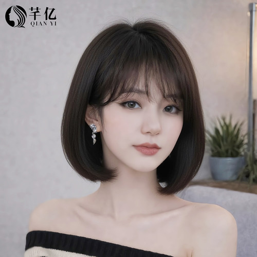 芊亿真发假发波波头仿生工艺