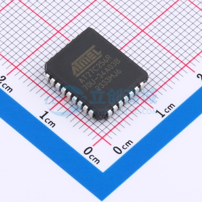 EEPROM AT27C256R-70JU-T PLCC-32(11.4x14) MICROCHIP(美国微芯)