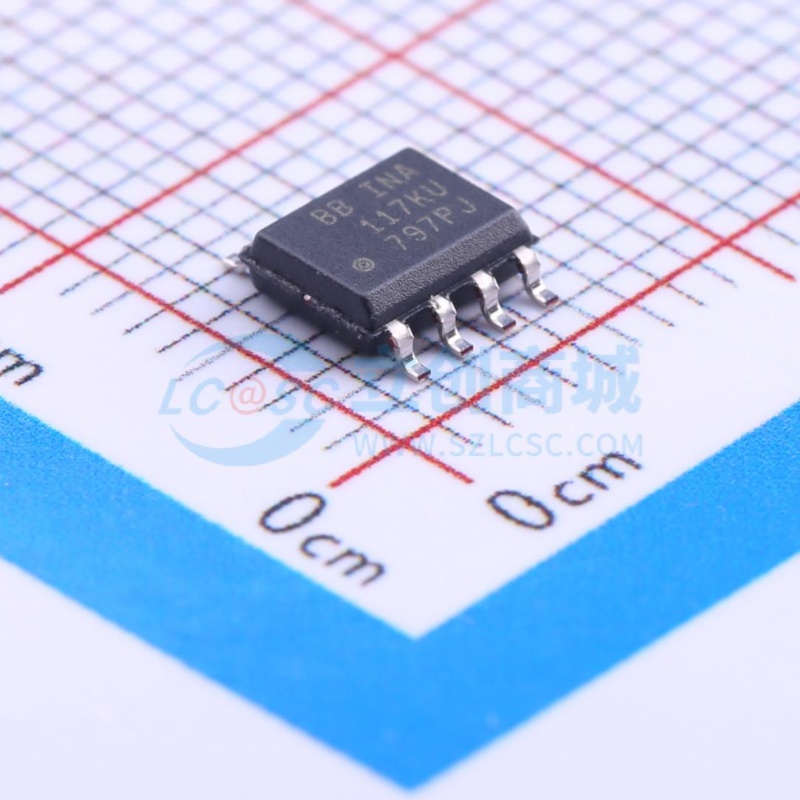 差分运放 INA117KU/2K5 SOIC-8 TI/德州 电子元器件配单原装正品