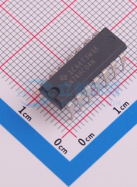 反相器 SN74HC04NE4 PDIP-14 TI/德州 电子元器件配单原装正品