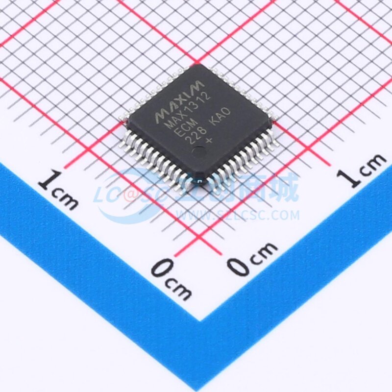 模数转换芯片ADC MAX1312ECM+ LQFP-48 MAXIM(美信) 电子元件配单