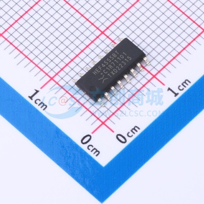 信号开关/编解码器/多路复用器 HEF4555BT,653 SO-16 Nexperia(安