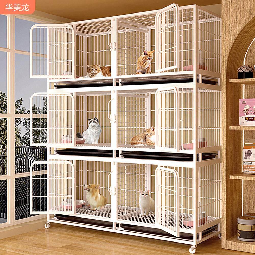 宠物店繁殖笼猫笼子寄养笼多层带隔断狗笼可繁育养殖笼子猫窝兔笼