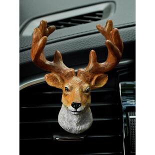 DAME德米一鹿平安车载香薰汽车内香水出风口装饰梅花鹿高档摆件