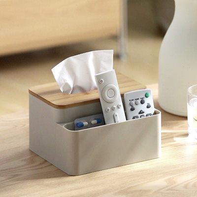北欧多功能纸巾盒办公室客厅茶几桌面手机遥控器文具收纳盒餐巾盒