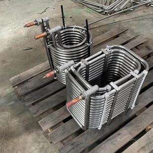 304不锈钢盘管蒸发器1P3P5P10P15-20P盘管蒸发器冷却器冷水机器
