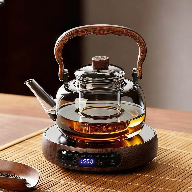 玻璃煮茶壶黑晶炉2025新款煮茶器耐高温大容量烧水茶壶套组