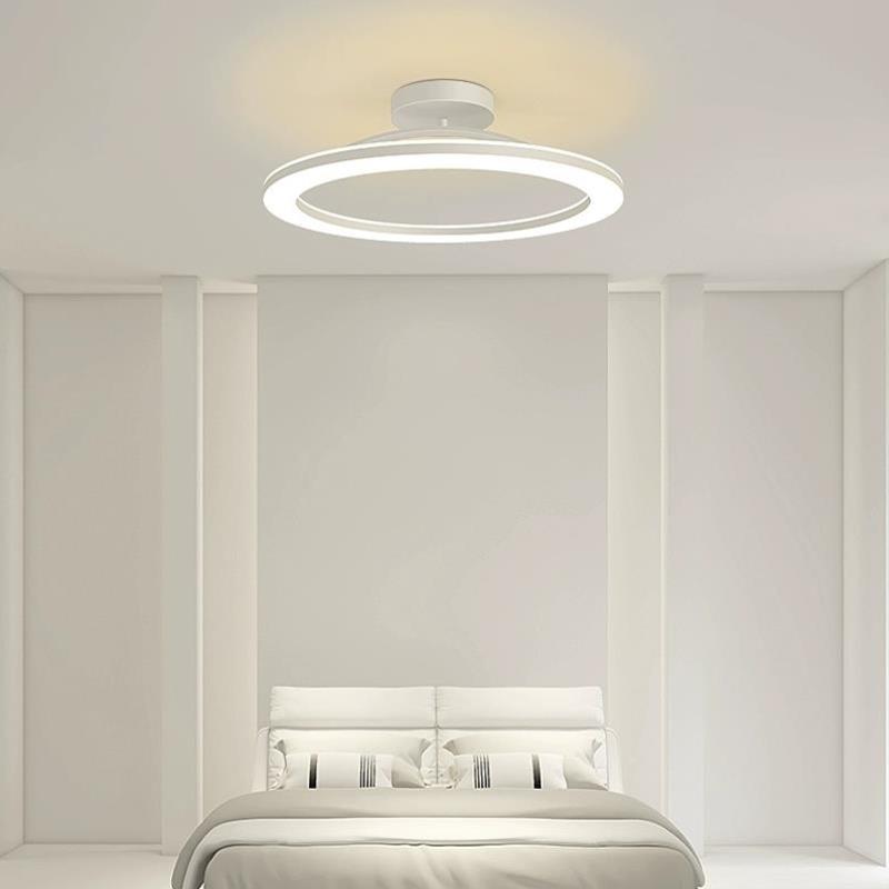 客厅灯卧室灯led简约现代北欧圆形灯具极简家用书房间灯吸顶灯