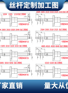 精密滚珠丝杆副螺母SFS1205 1210 1616  2020 2525 3220  4040SFS