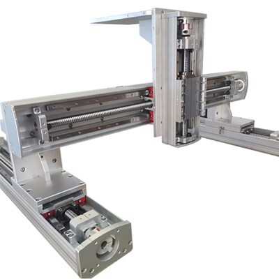 滚珠丝杆模组直线运动数控滑台XYZ三轴龙门电动线性SPLC学习实验